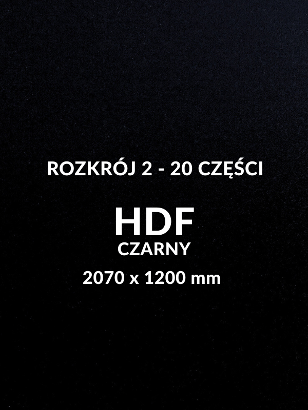 Arkusz HDF czarny cięty 2070x1200x3 mm do grawerowania i cięcia laserem