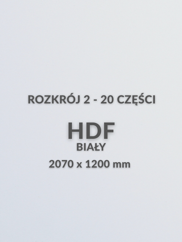 Arkusz hdf biały cięty 2070x1200x3 mm do grawerowania i cięcia laserem