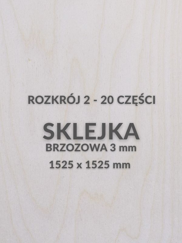 sklejka brzozowa 3mm formatka