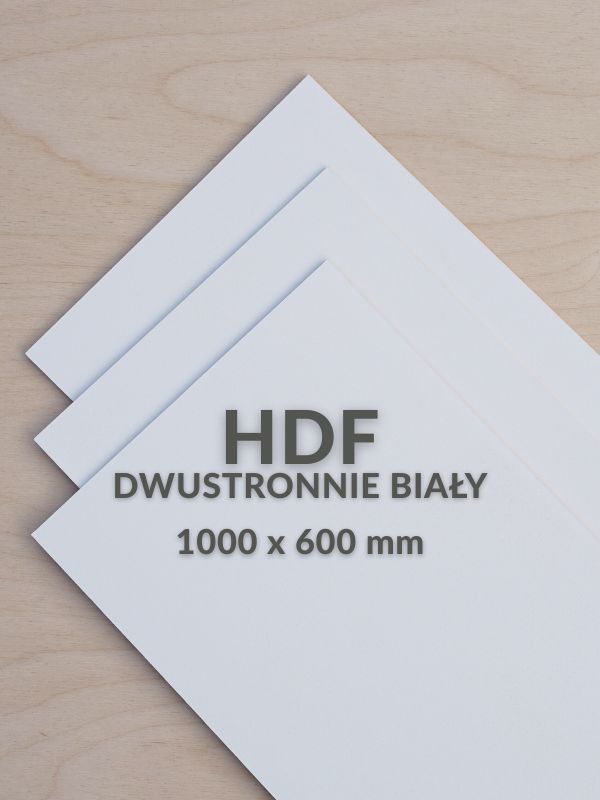 hdf dwustronnie biały 1000x600mm