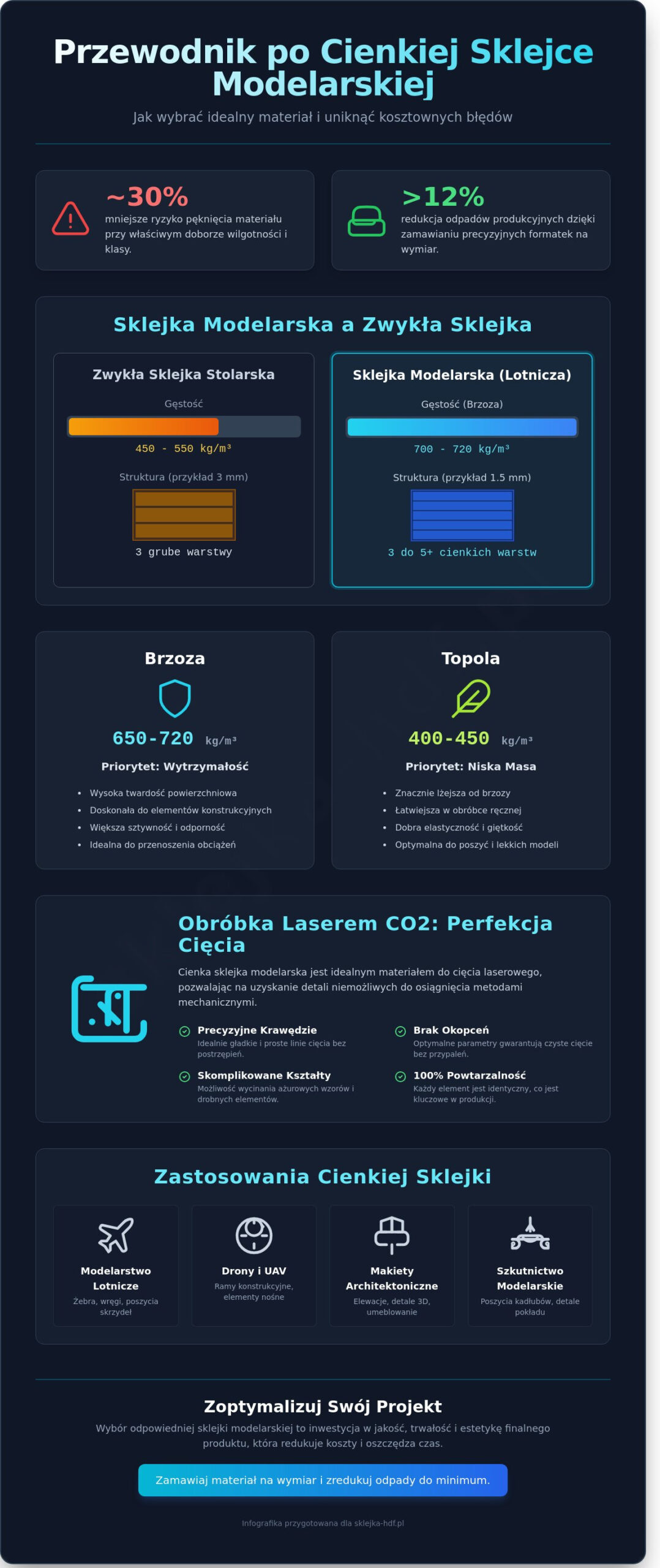Sklejka modelarska cienka: Kompletny przewodnik po wyborze i zastosowaniu (2026) - Infographic